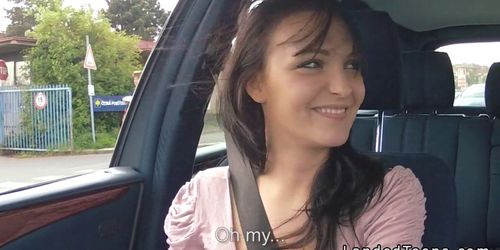 Beautiful teen banged in car pov