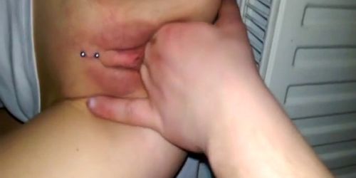 I fuck and fist my wifes pierced pussy