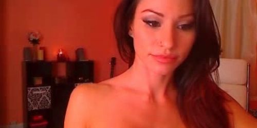 Busty brunette teen show shaved