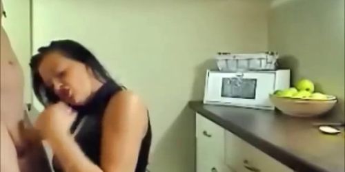 Dirty Girl has sex in the kitchen