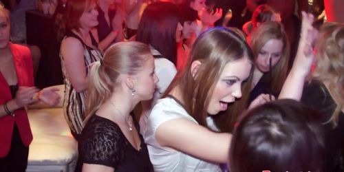 Amateur euroteen partybabes fucking in a club