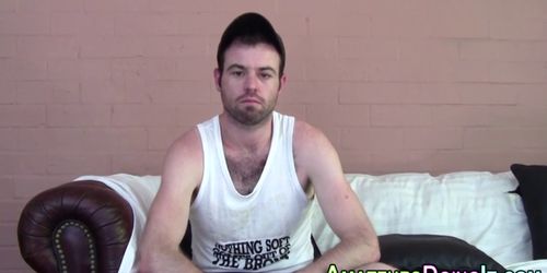 Novice bear jerk and cum