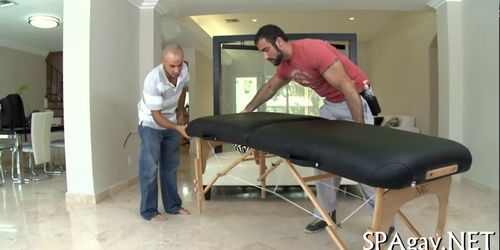 Alluring anal massage