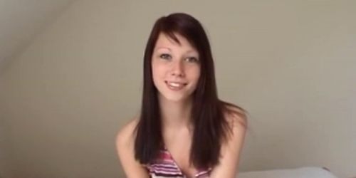 Skinny Brunette Teen Anal #227NT