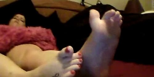 BBW's Sexy Feet On Webcam