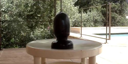 huge buttplug is my ass