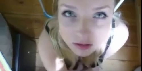 Blonde German Amateur Facialized