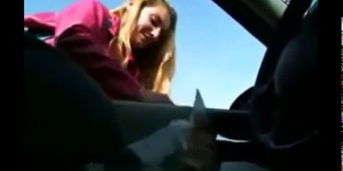 Handjob Through The Car Window