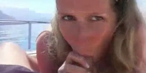 amateur blowjob on boat