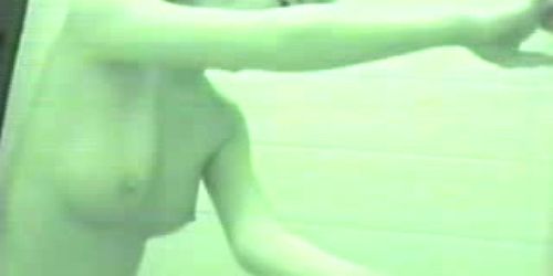 Shower girl fingers herself