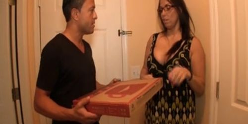 Busty Milf Jerking Off The Pizza Boy