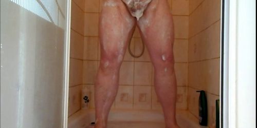 Shaving in the shower