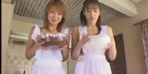 CENSORED L063 Japanese girls showing off new aprons