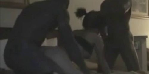 Sex at a Party Asian Girl Fucked by Black Men