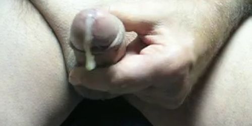 66 yr old Grandpa plays with his penis to make it cum #