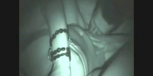 Night Vision Threesome with a Buddy and some Chick