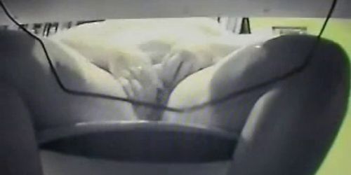 Hidden cam under desk of my mom catches her fingering