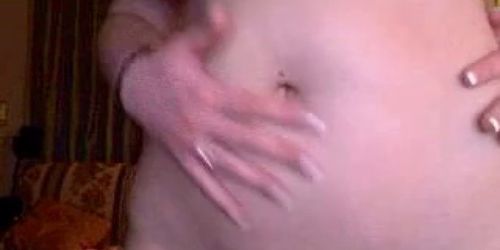 BBW blonde toy anal