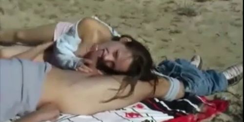 Nude Beach - Hot Teen Show & Fuck with Facial