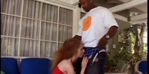 Red Hair Girl Got Hair Pulled Rough Fucked By A Black D