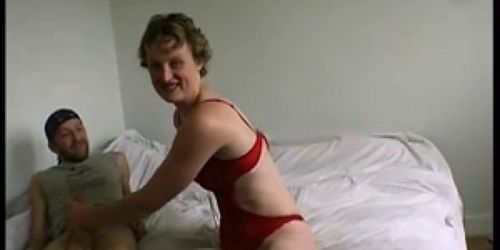 He watch his wife Emilie fucked in asshole