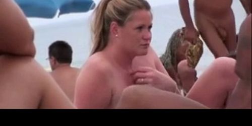 great blowjob on a nudist beach