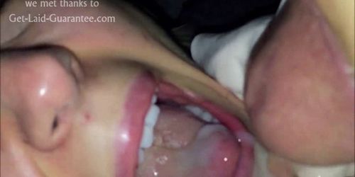 Really Closeup Facial cumshot