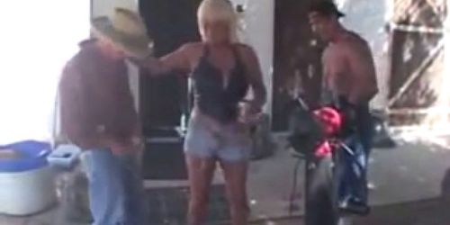 Redneck Mature gets Gangbangs By Young Studs