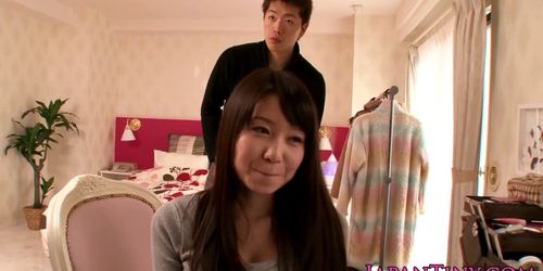 Tiny asian Aika Yumeno enjoys getting drilled