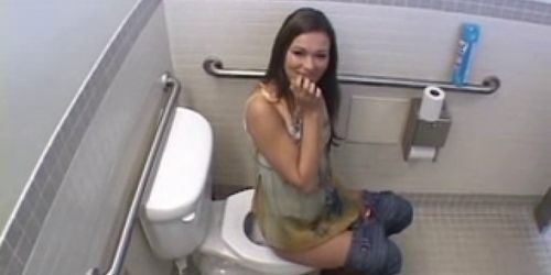 Anal sex on the bathroom floor