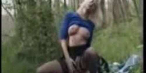 HOT BLONDE MOM FUCKED HARD IN FOREST - JP SPL