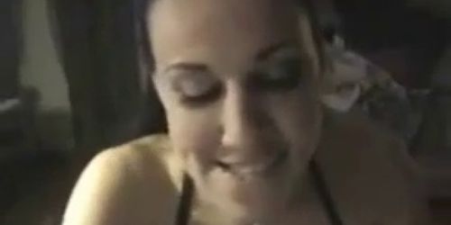 Beautiful GF sucks cock and gets facialized