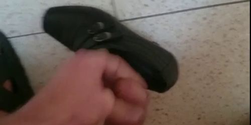 auf Treppe Treppenhaus in Schuh Heels Nachbarin gewichs