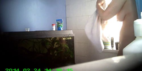 Spy GF in Bathroom - Voyeur Hidden Cam