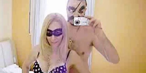 Amateur Couple fuck in masks