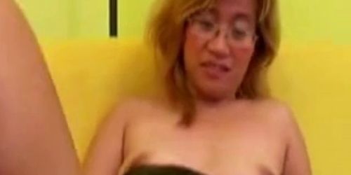 Asian Milf Big Pussy Plug