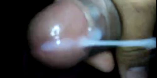 Masturbating for my friends a lot of semen