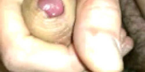 Big uncut cock with nice cum