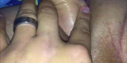 Fisting a Shaved BBW pussy