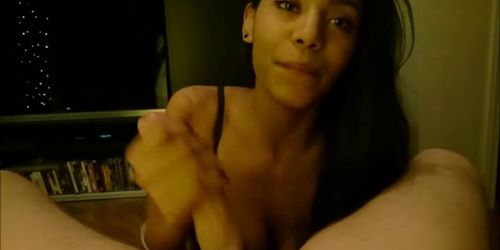 Ebony Beauty Interracial blowjob