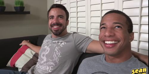 Eddie is sucking his own big black dick aside from Chad