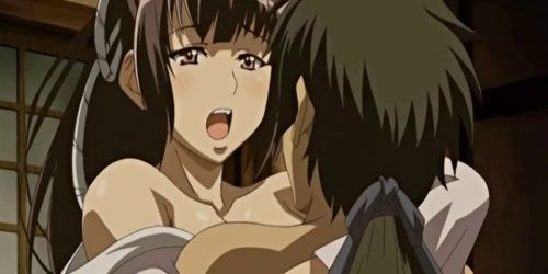 Busty Japanese hentai hot wet pussy fucking