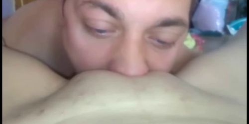 He eats her tasty pussy - POV