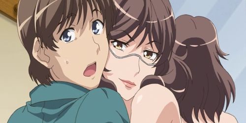 Huge titted hentai brunette