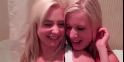 College blondes pleasing each others pussies