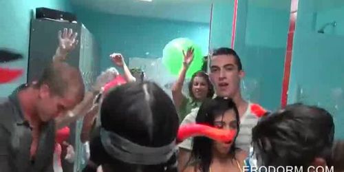 College foam sex party in dorm rooms