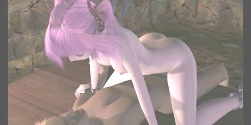 Cute 3D anime batgirl sucking and riding cock