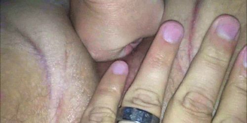 Amateur BBW gets fisted - closeup