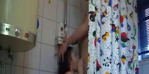  russian bitch from online shower fuck