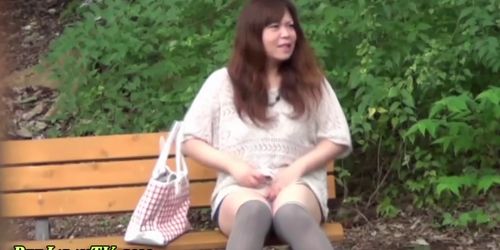 Japanese hos pee outdoors